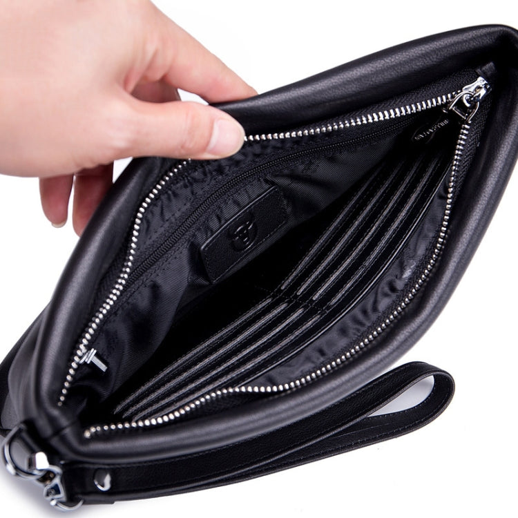 BULL CAPTAIN 446 Large-capacity Soft and Wear-resistant Leather Clutch Bag Business Wallet, Size: My Store