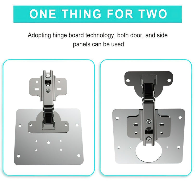 Stainless Steel Hinge Repair Installer, Specification: Single Plate +8 screw My Store