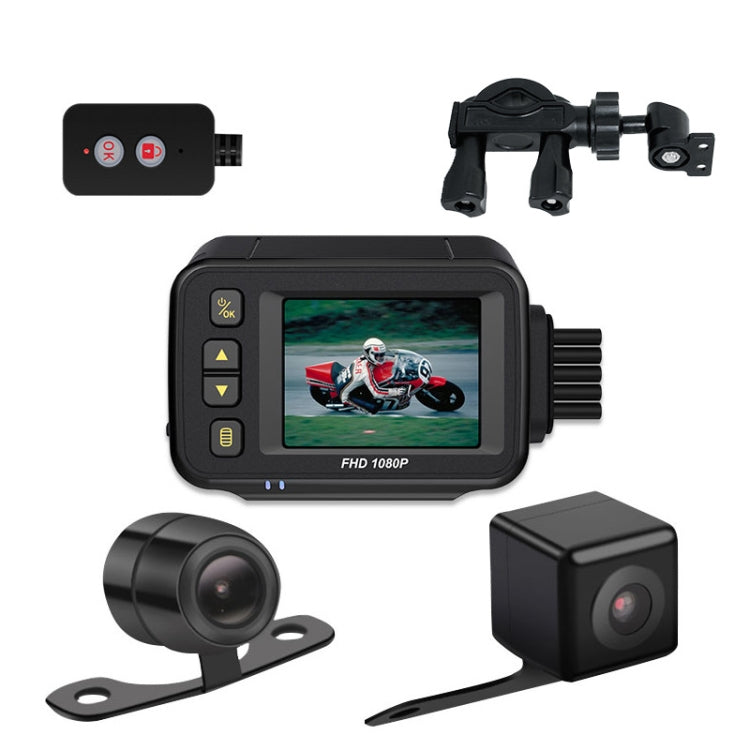 MT30 720P Waterproof Motorcycle Driving Recorder Locomotive Front And Rear Double Lens Recorder