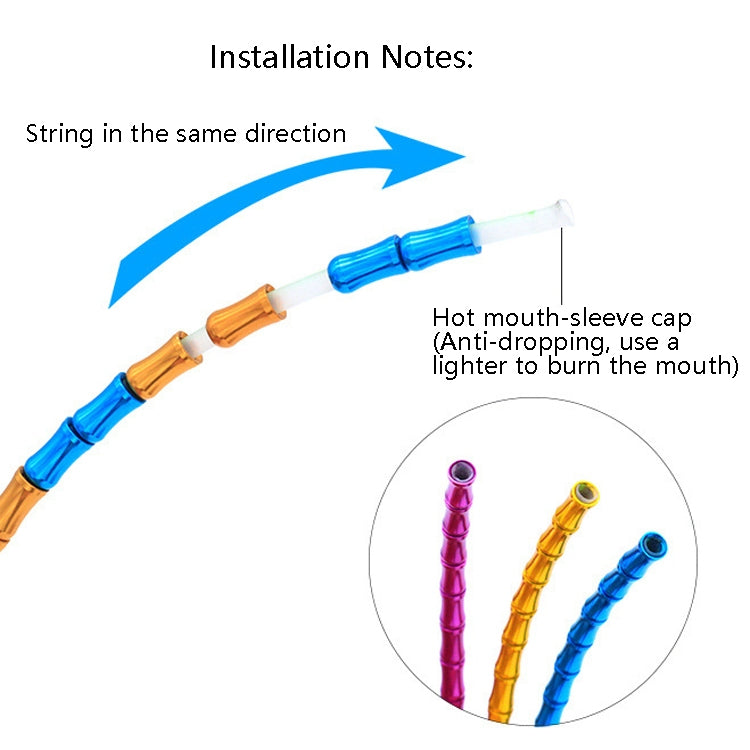 TRLREQ Mountain Road Bicycle Aluminum Alloy Brake Outer Tube Oil-Filled Fish Bone Line Tube