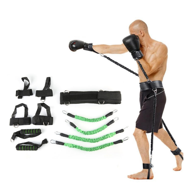 Bounce Trainer Fitness Resistance Band Boxing Suit Latex Tube Tension Rope Leg Waist Trainer