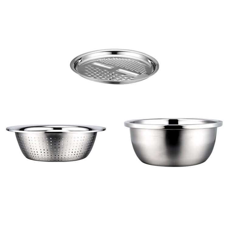 Stainless Steel Multifunctional Grater Kitchen Draining And Washing Basin Set Reluova