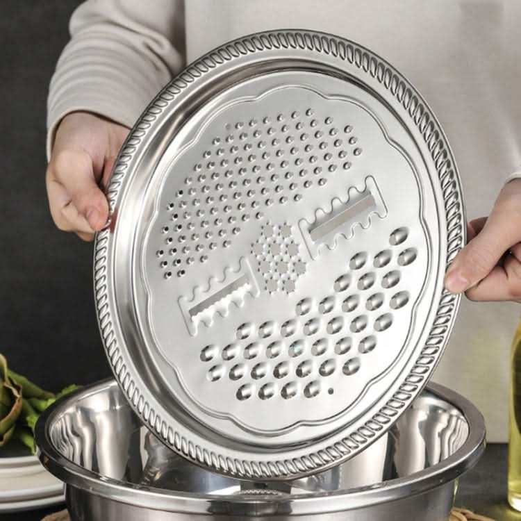 Stainless Steel Multifunctional Grater Kitchen Draining And Washing Basin Set Reluova