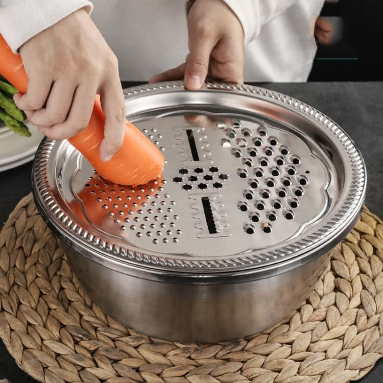 Stainless Steel Multifunctional Grater Kitchen Draining And Washing Basin Set Reluova