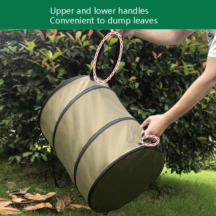 Pop-Up Outdoor Trash Can Lawn Garden Portable Leaves Garbage Bag