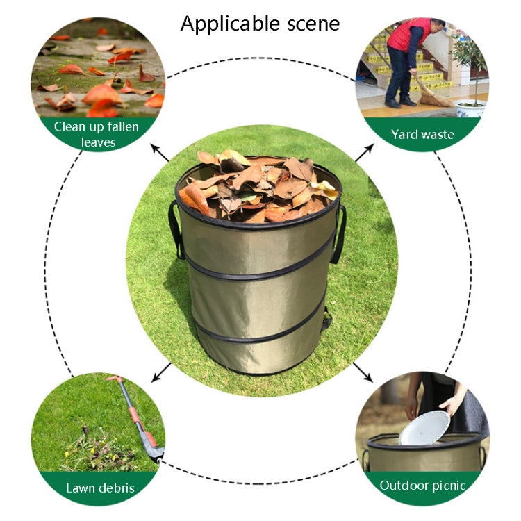 Pop-Up Outdoor Trash Can Lawn Garden Portable Leaves Garbage Bag My Store