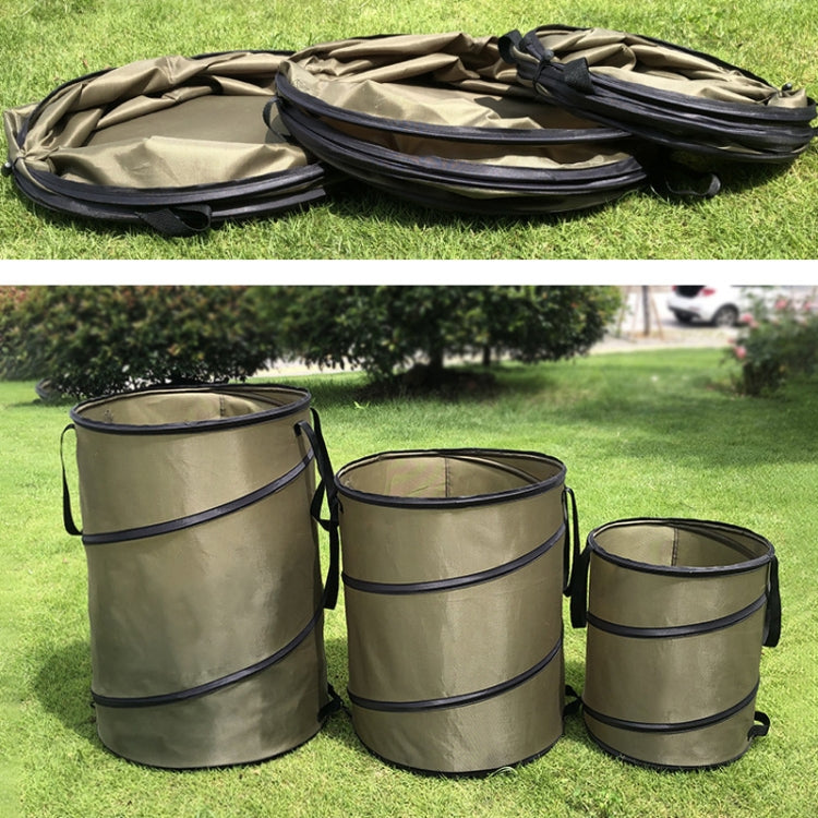 Pop-Up Outdoor Trash Can Lawn Garden Portable Leaves Garbage Bag