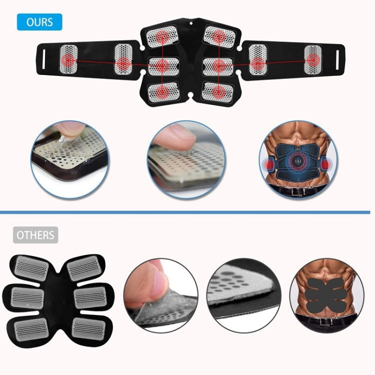 1082 EMS Muscle Training Abdominal Muscle Stimulator Home Fitness Belt