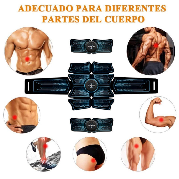 1082 EMS Muscle Training Abdominal Muscle Stimulator Home Fitness Belt