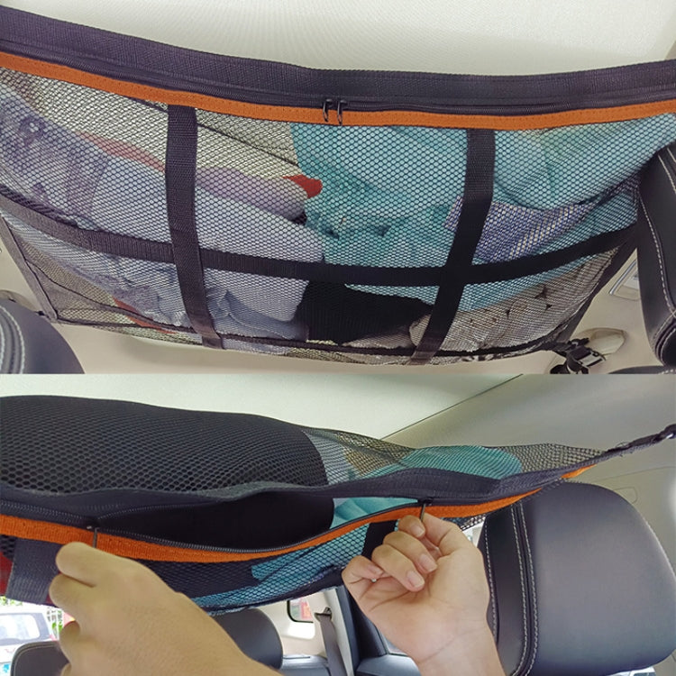 Adjustable Hanging Car Inside Roof Luggage Clothing Storage Net Bag Car Storage Network Pocket, Size: ÎҵÄÉ̵ê