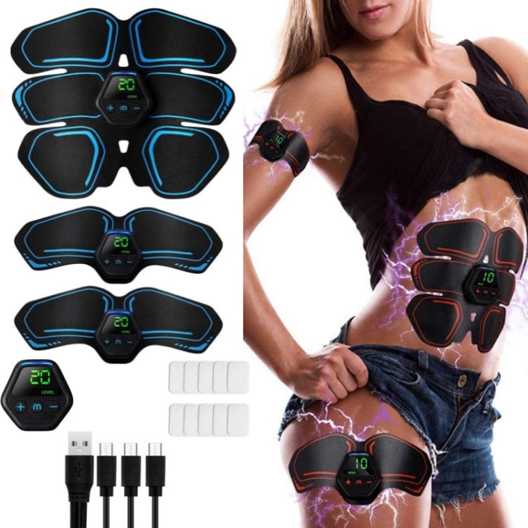 EMS Portable Abdomen Device Electric Abdominal Muscle Stickers with LCD Screen Display