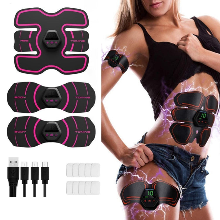 EMS Portable Abdomen Device Electric Abdominal Muscle Stickers with LCD Screen Display Reluova