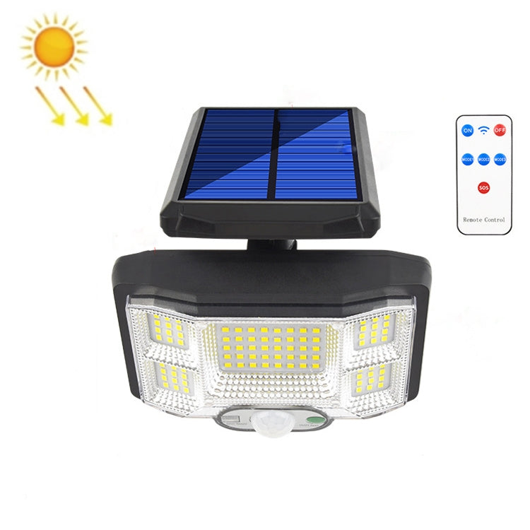 TG-TY085 Solar Outdoor Human Body Induction Wall Light Household Garden Waterproof Street Light wIth Remote Control, Spec: