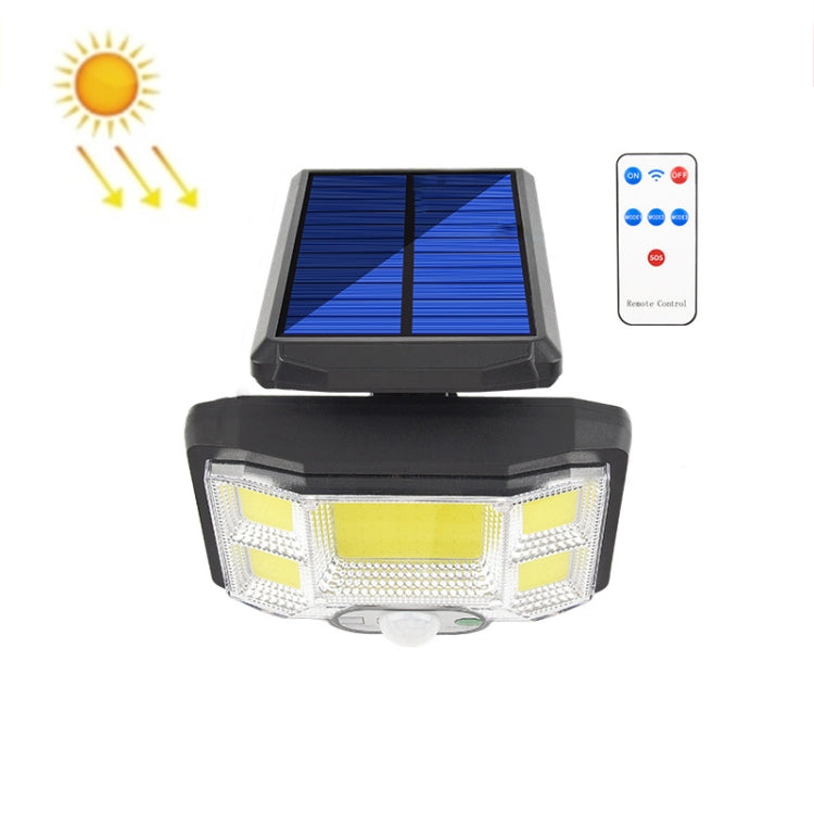 TG-TY085 Solar Outdoor Human Body Induction Wall Light Household Garden Waterproof Street Light wIth Remote Control, Spec: My Store