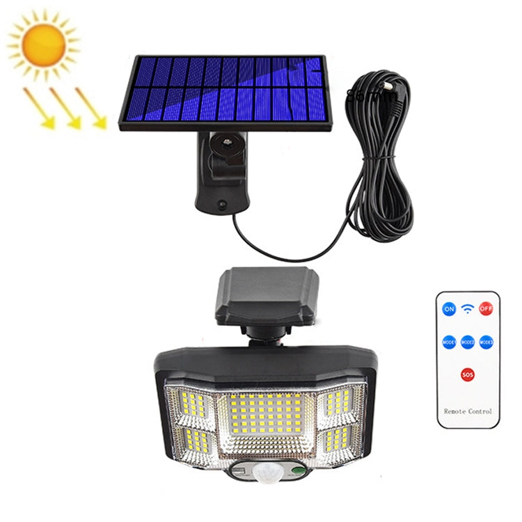 TG-TY085 Solar Outdoor Human Body Induction Wall Light Household Garden Waterproof Street Light wIth Remote Control, Spec: