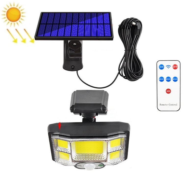 TG-TY085 Solar Outdoor Human Body Induction Wall Light Household Garden Waterproof Street Light wIth Remote Control, Spec: