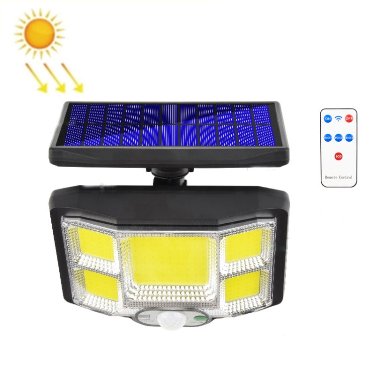 TG-TY085 Solar Outdoor Human Body Induction Wall Light Household Garden Waterproof Street Light wIth Remote Control, Spec: My Store