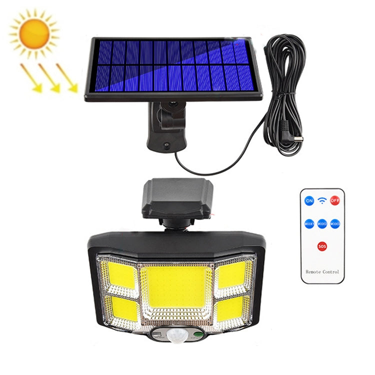 TG-TY085 Solar Outdoor Human Body Induction Wall Light Household Garden Waterproof Street Light wIth Remote Control, Spec: My Store