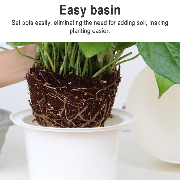 Wire Hanging Plastic Flowerpot With Automatic Water Absorption And Frosted Surface My Store