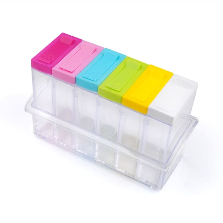 6 PCS/Set Transparent Spice Seasoning Box Storage Bottle-Reluova