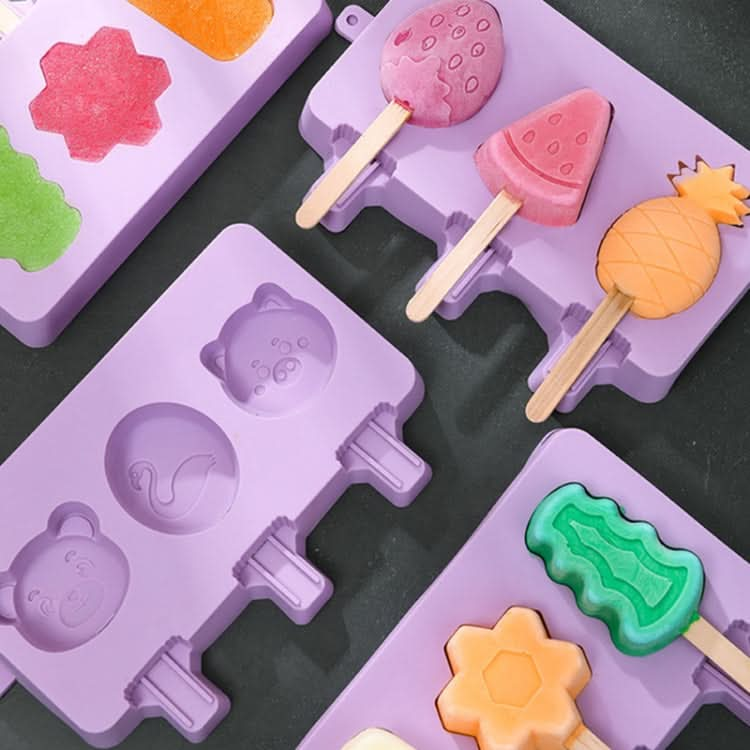 Homemade Children Cute Silicone Cartoon Popsicle Ice Cream Mould - Reluova