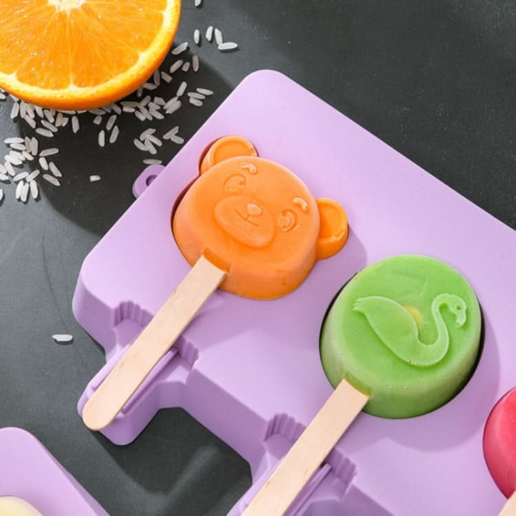 Homemade Children Cute Silicone Cartoon Popsicle Ice Cream Mould - Reluova