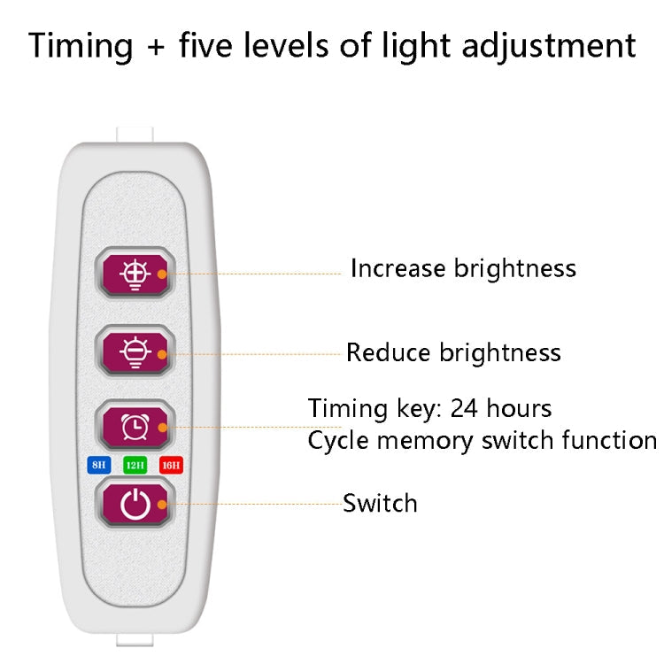 LED Plant Growth Lamp Full Spectroscopy Intelligent Timing Indoor Fill Light Ring Plant Lamp My Store