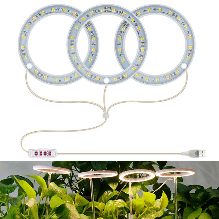 LED Plant Growth Lamp Full Spectroscopy Intelligent Timing Indoor Fill Light Ring Plant Lamp My Store