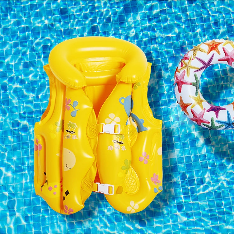 2 PCS PVC Children Inflatable Swimwear Children Life Jacket