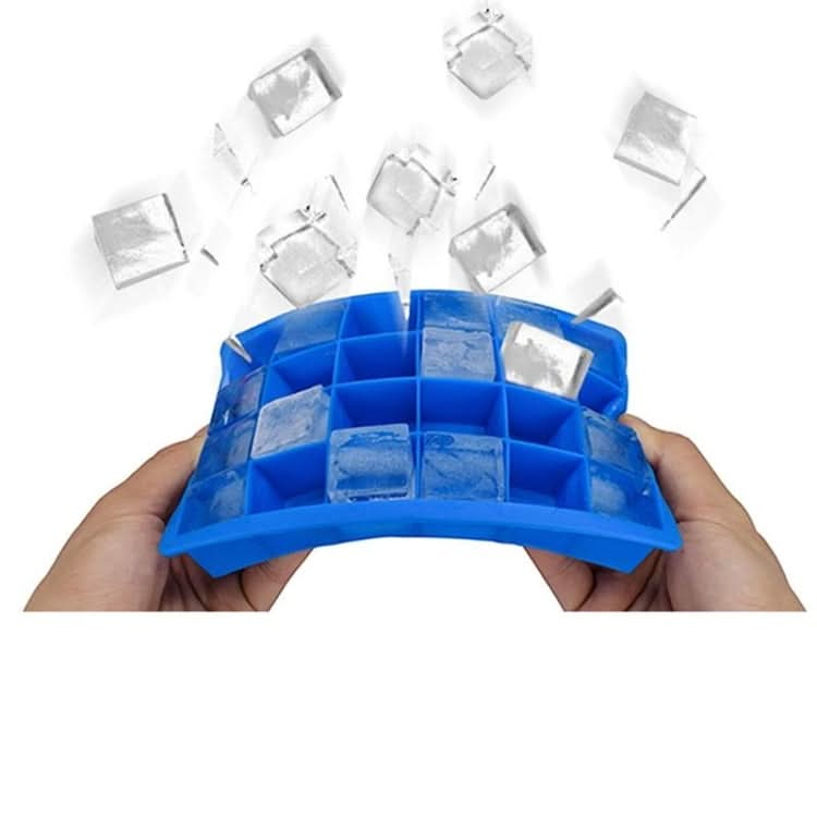 24 Grids Silicone Ice Cube Tray Molds Square Shape Ice Cube Maker Fruit Popsicle Ice Cream Mold-Reluova