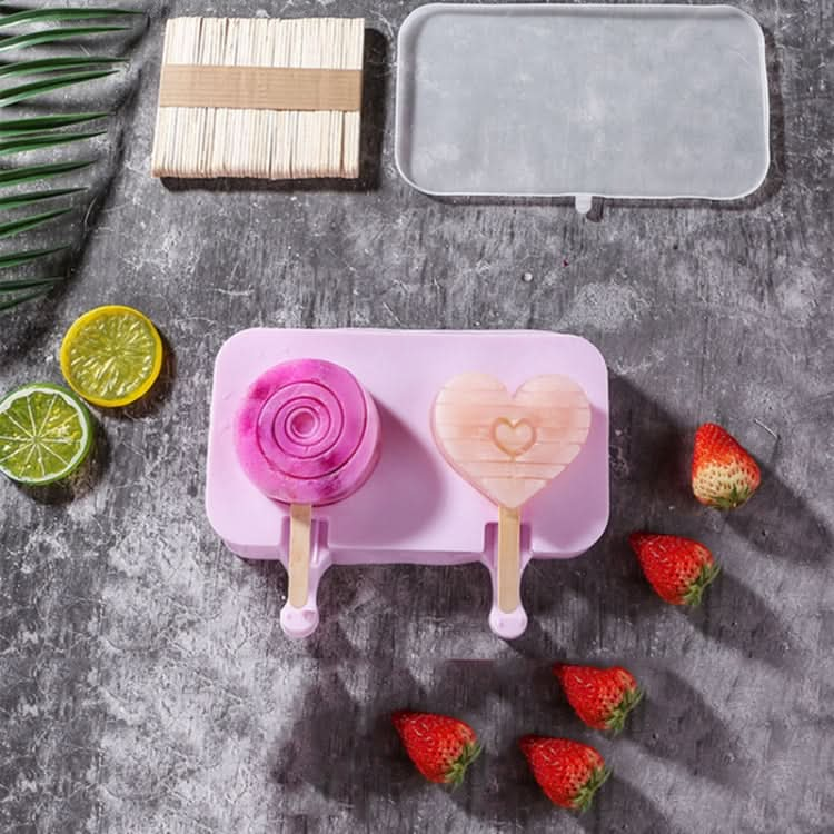 Cute Cartoon Silicone Ice Cream Popsicle Mold with Lid & Stick - Reluova