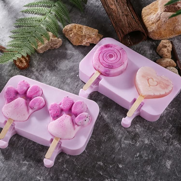 Cute Cartoon Silicone Ice Cream Popsicle Mold with Lid & Stick - Reluova