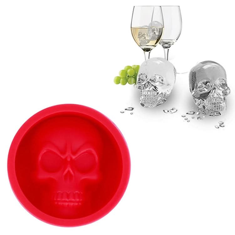 Kitchen Ice Box Food Grade Silicone Skull Ice Lattice Creative Whiskey Ice Ball Ice Mould - Reluova