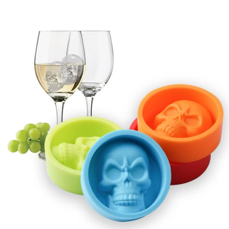 Kitchen Ice Box Food Grade Silicone Skull Ice Lattice Creative Whiskey Ice Ball Ice Mould - Reluova