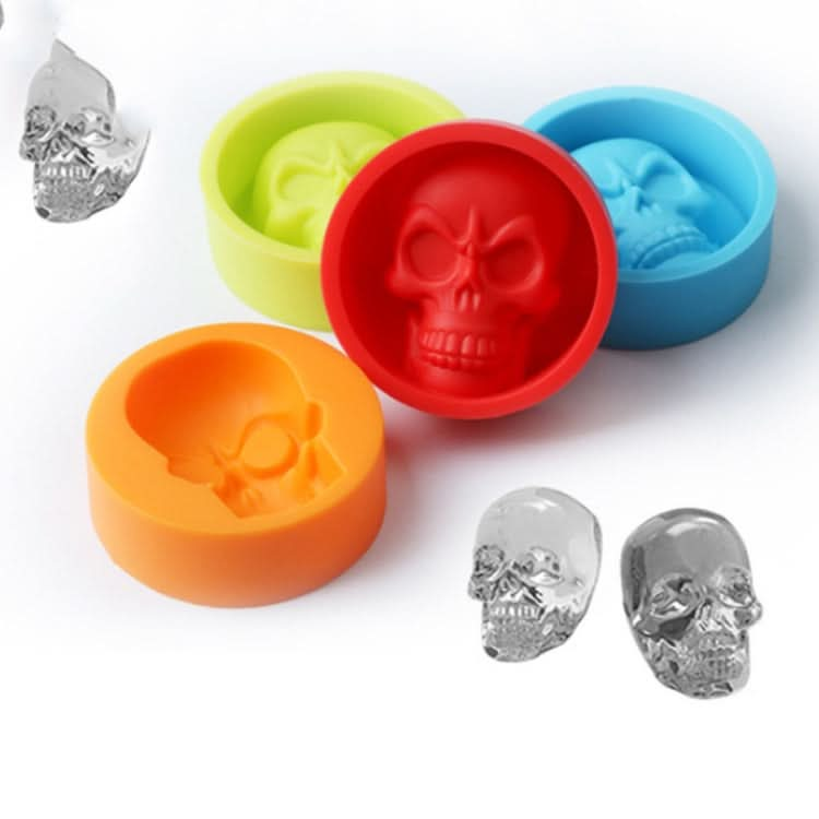 Kitchen Ice Box Food Grade Silicone Skull Ice Lattice Creative Whiskey Ice Ball Ice Mould - Reluova