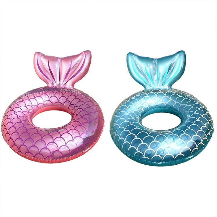 Adult Thickened Backrest Swimming Ring Mermaid Swim Ring