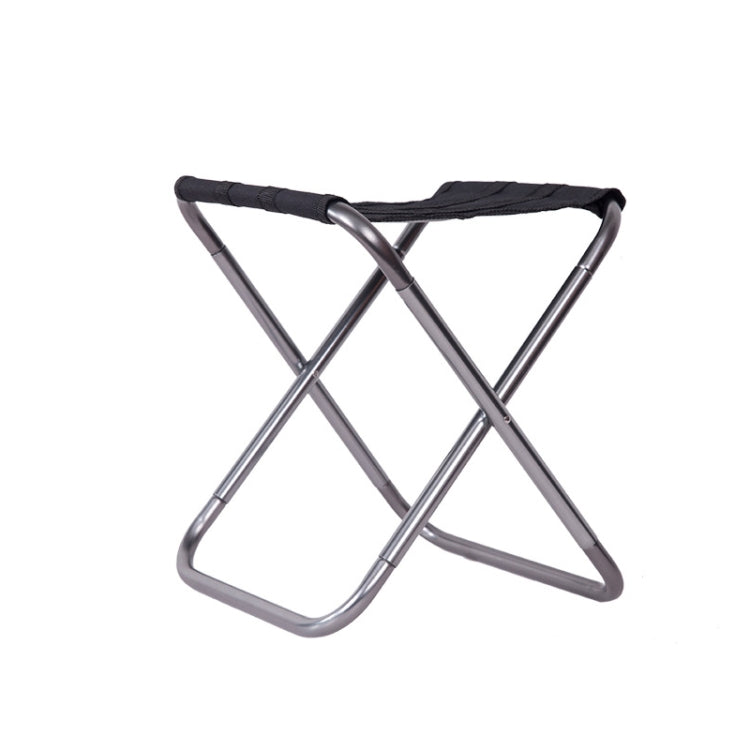 Outdoor Portable Camping Folding Chair 7075 Aluminum Alloy Fishing Barbecue Stool, Size: 24.5x22.5x27cm Reluova