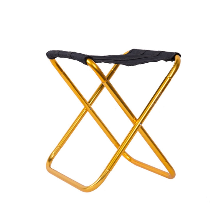 Outdoor Portable Camping Folding Chair 7075 Aluminum Alloy Fishing Barbecue Stool, Size: 24.5x22.5x27cm Reluova