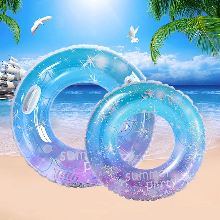 Sequins Starry Sky Mermaid Adult Swimming Ring Children Armpit Swimming Ring, Size: 70cm Reluova