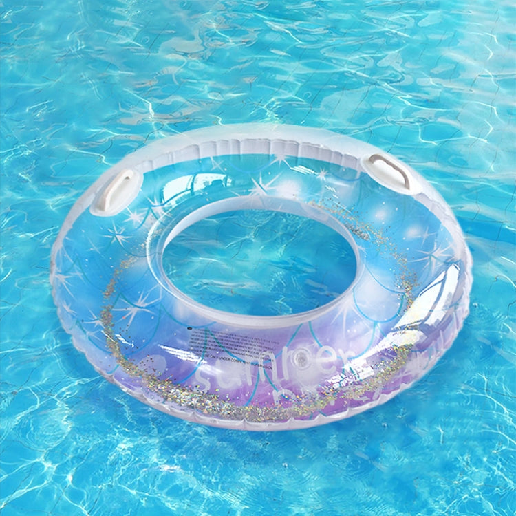 Sequins Starry Sky Mermaid Adult Swimming Ring Children Armpit Swimming Ring, Size: 70cm