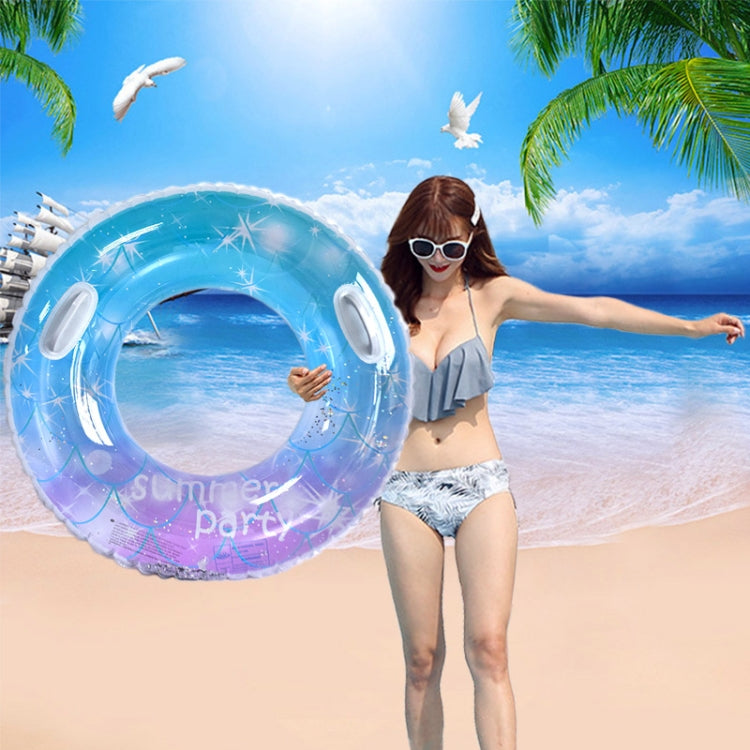 Sequins Starry Sky Mermaid Adult Swimming Ring Children Armpit Swimming Ring, Size: 70cm