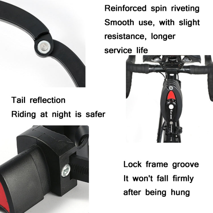 WEST BIKING Bicycle Folding Anti-Theft Code Lock Portable Chain Lock