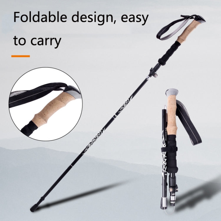 TUOBEIS TBS-006 Trekking Pole Ultra-Light Folding Trekking Mountain Climbing Crutch Reluova