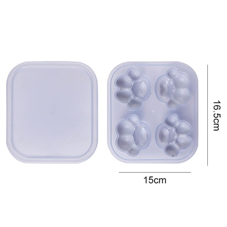 Household Cat Paw Shape Creative Silicone Ice Box Ice Cube Mold Ice Hockey DIY Food Supplement Box with Lid - Reluova