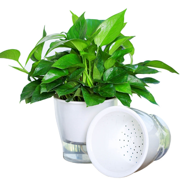 Fully Transparent Hydroponic Flower Pots Water Level Visible Non-Broken Glue Self-Absorbent Plastic Flower Pots My Store