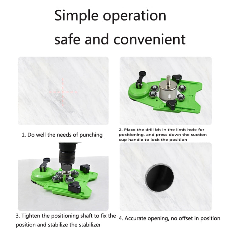 CY-0125 Auxiliary Tool For Glass Tile Suction Cup Opening Locator, Style: