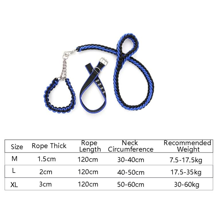 Dog Leash Braided Belt Pet Explosion-Proof Leash, Size: - Reluova