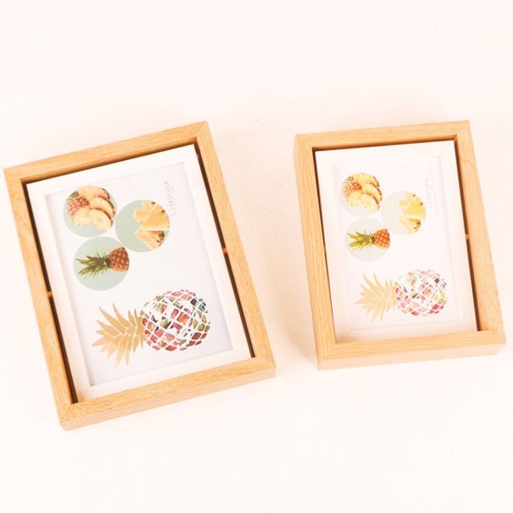 Wooden Rotating Double-Sided Swinging Table Photo Frame Size: