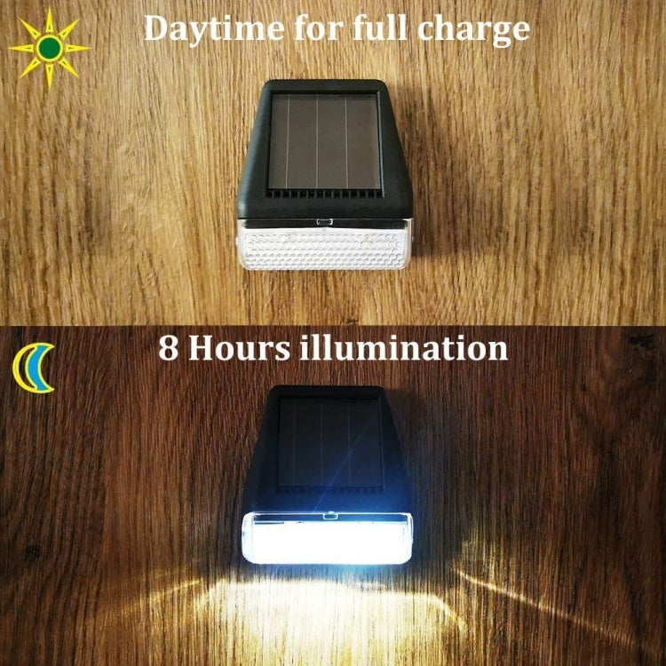 2 PCS Solar Wall Lamp Outdoor Rainfall Garden Decoration Stairs Light Fence LED Wall Light