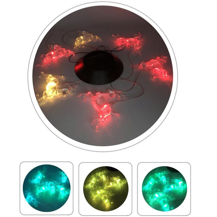 Outdoor Solar Christmas Deer LED Bell Light Garden Festival Colorful Atmosphere Light My Store